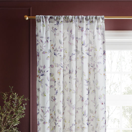 Ted Baker Lilac Leaf Print Curtain Panel