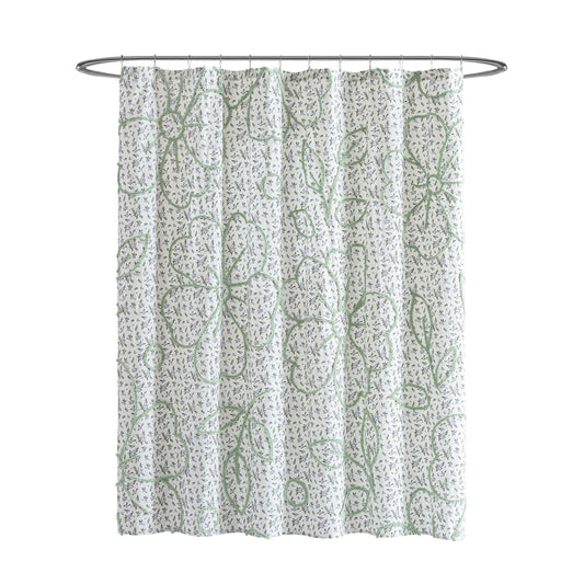 Peri Home Blaubeer-Chenille-Duschenvorhang