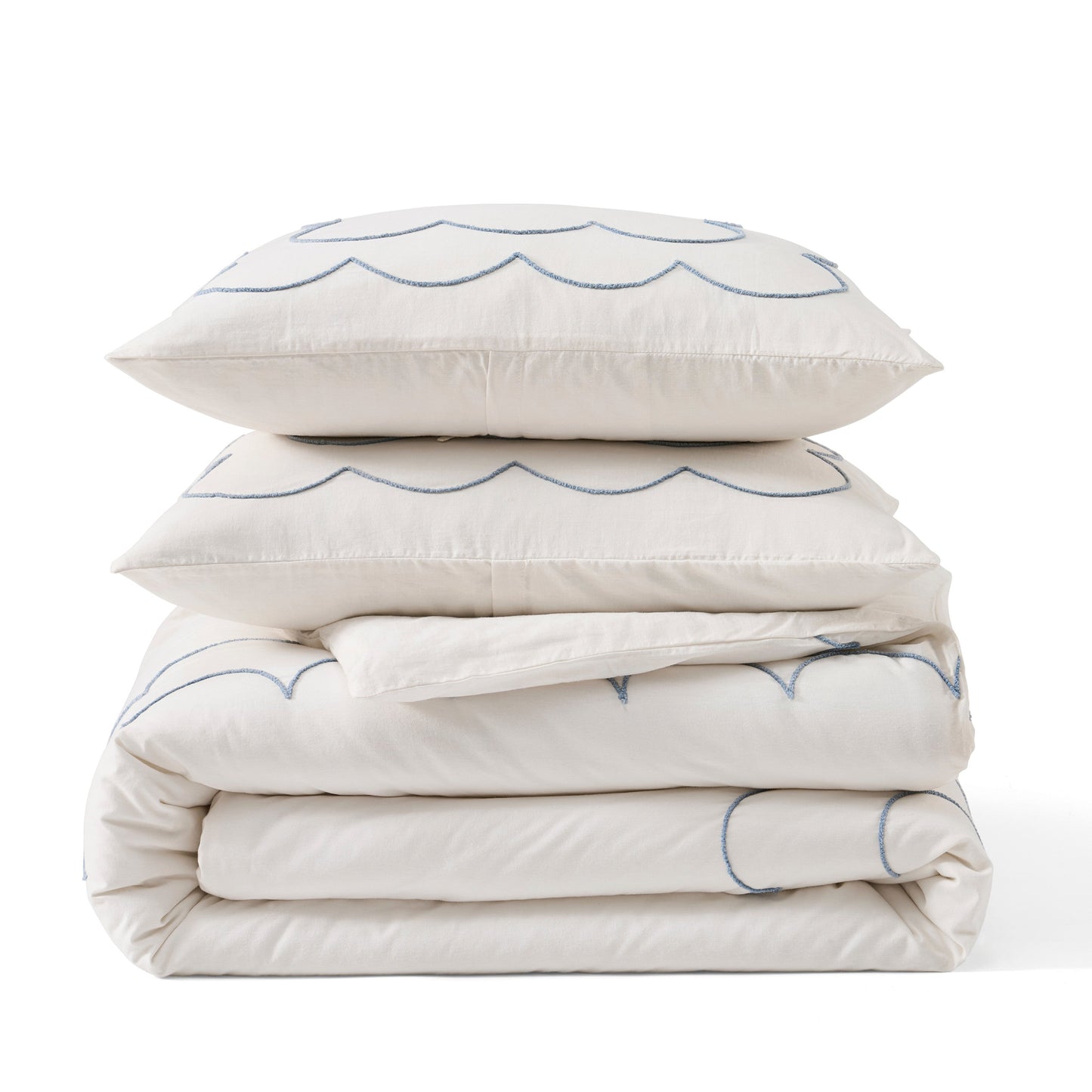 Peri Home Daydream Scallop Duvet Set