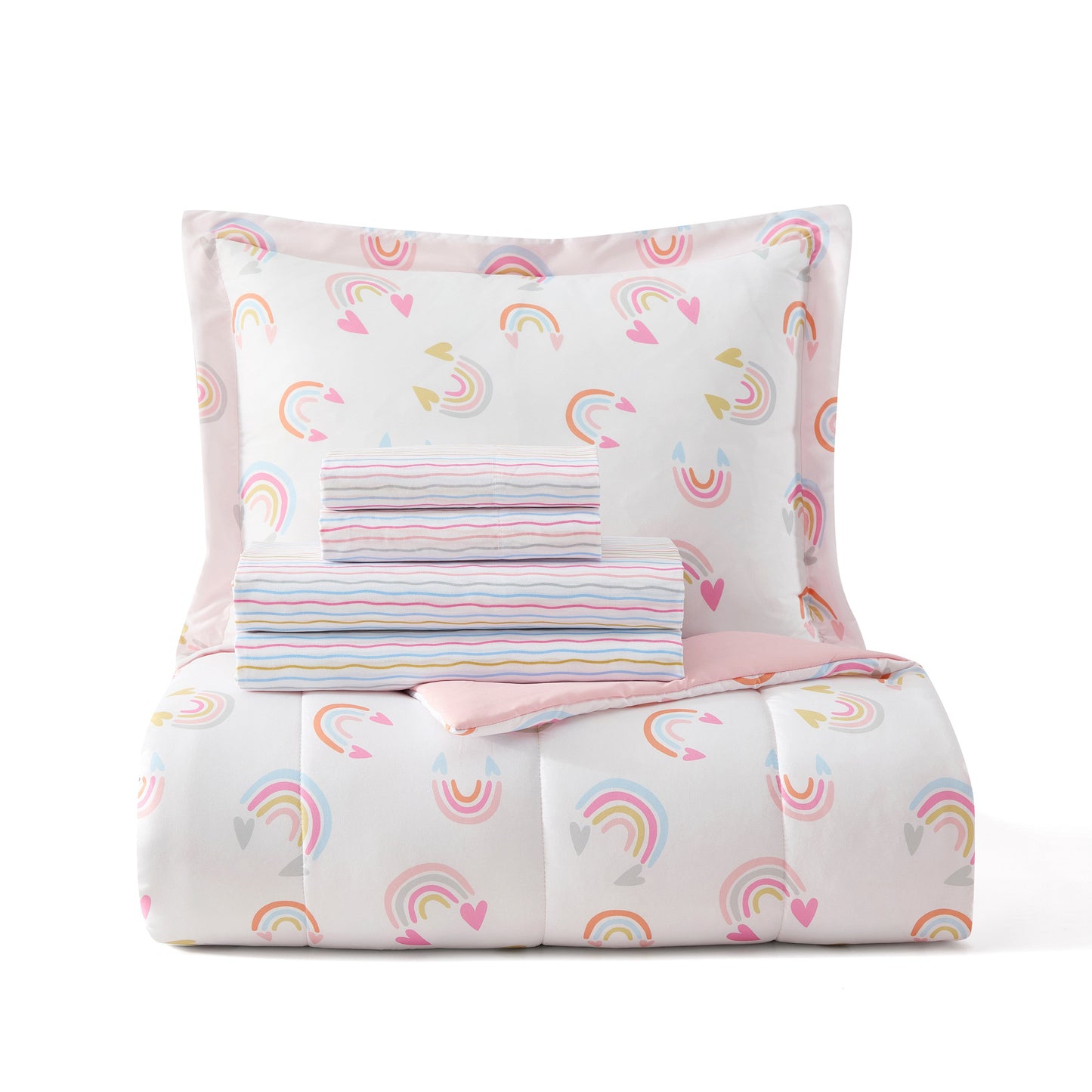 Dream Factory Lucky Hearts Bett in einer Tasche Set