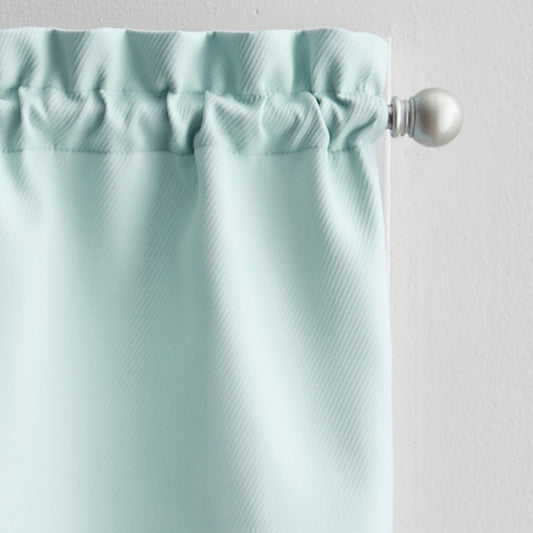 Curtainworks Solid Twill Valance & Tier 3pc Set