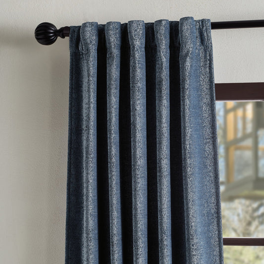 Martha Stewart Naples Chenille Curtain Panel Paar