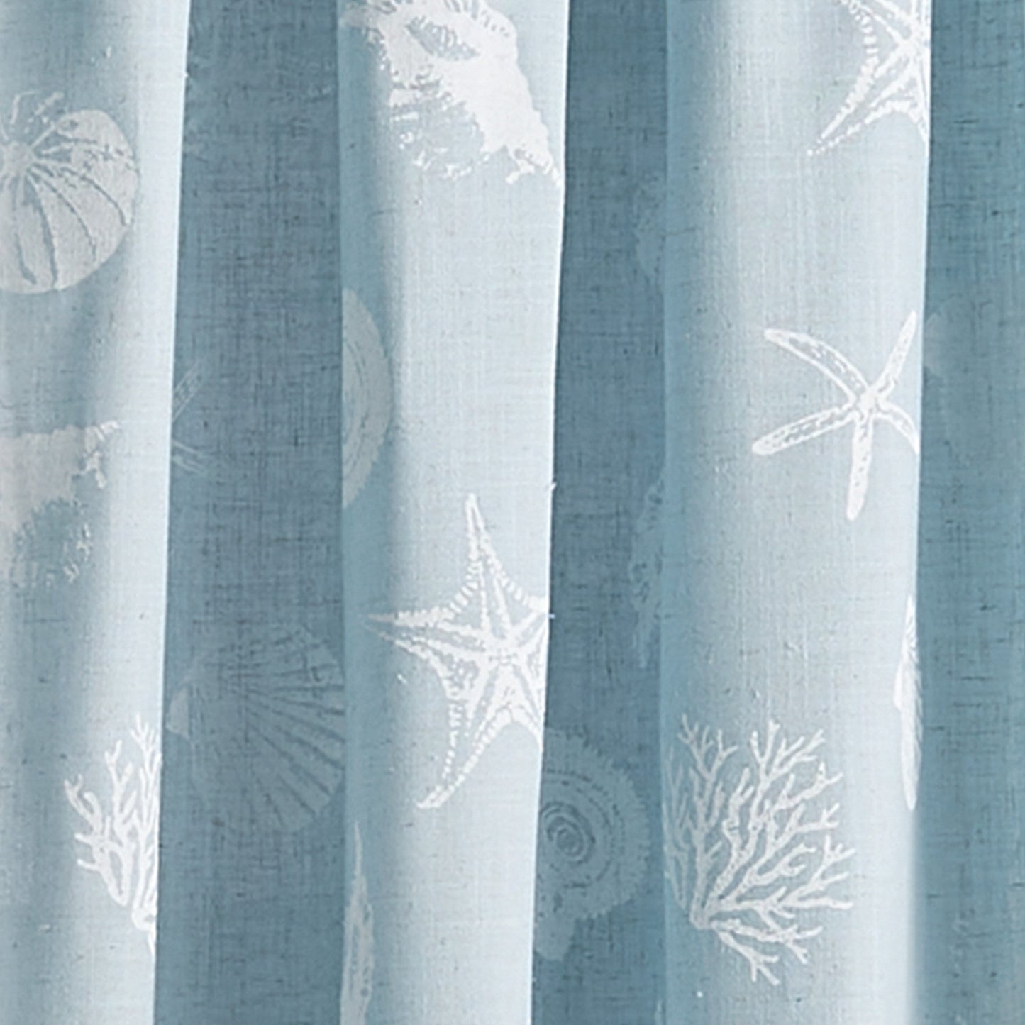 Destinations Seashells Curtain Panel Paare