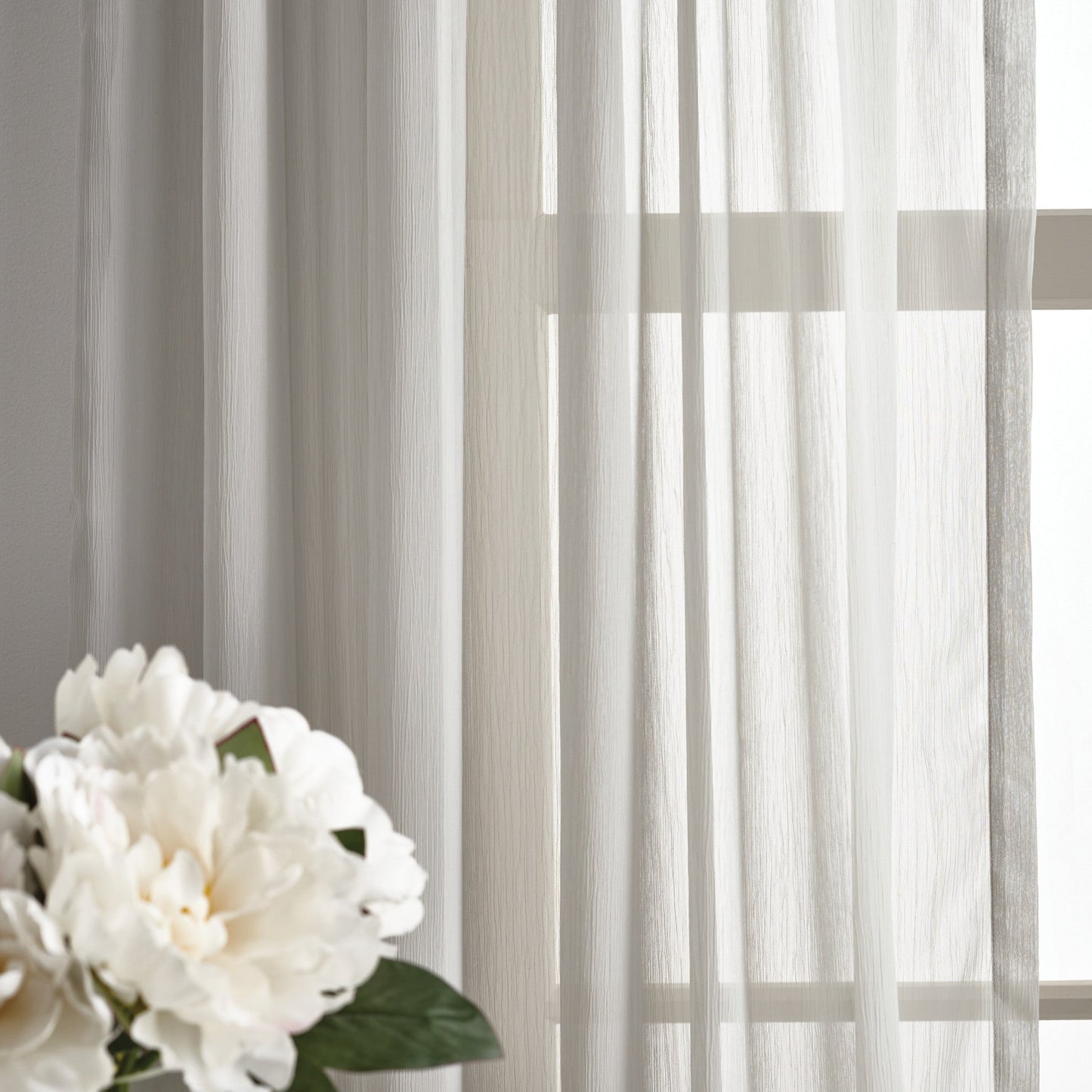Martha Stewart Glacier Sheer, Set von 2 Panels