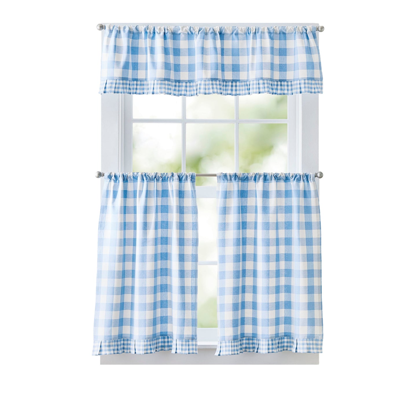 Curtainworks Buffalo Plaid Tier Set