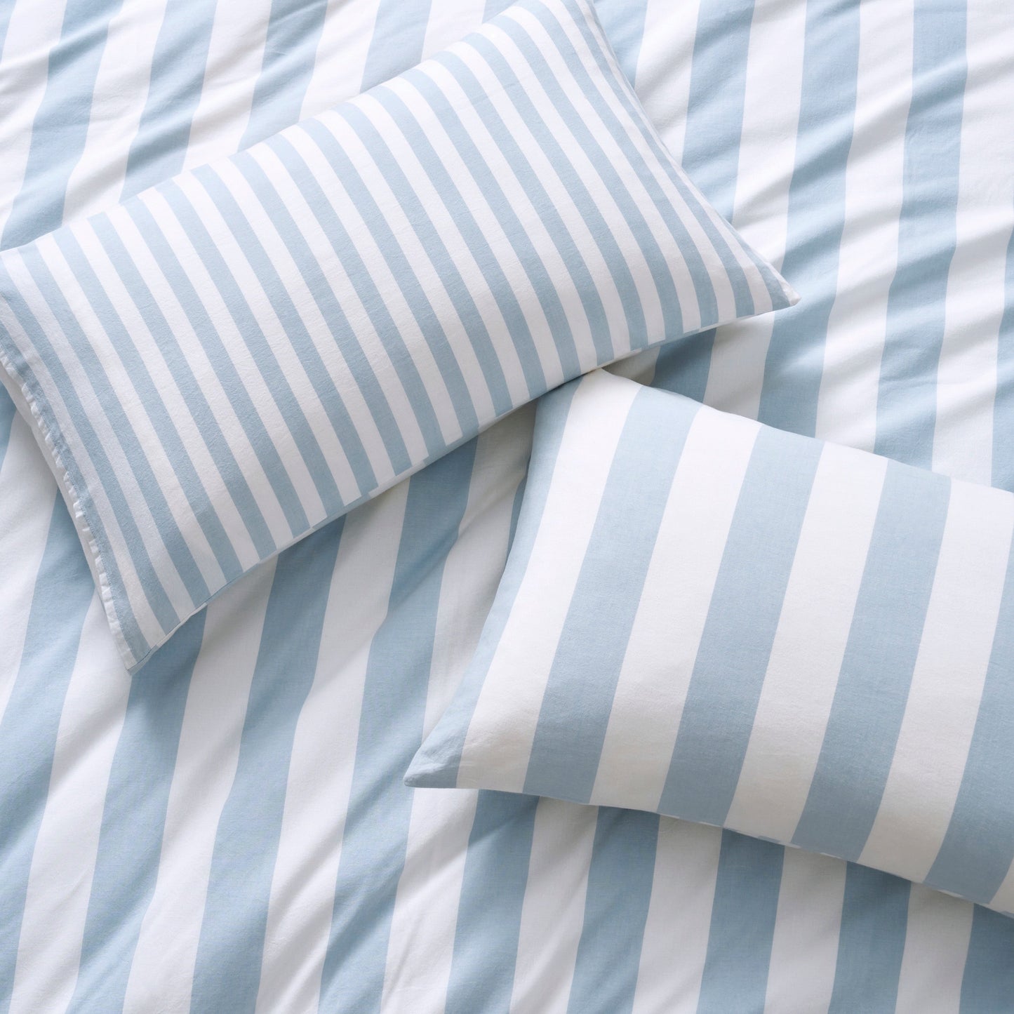 DKNY Reversible Strip Vintage Washed Cotton Comforter Set