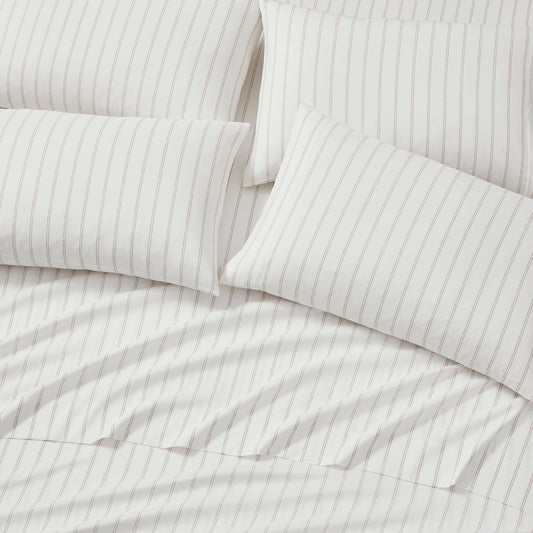 DKNY Heather-Hue Doppelstreifen 6-teiliges Sheet Set