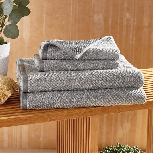 Wellbe Refresh Charcoal 4-Piece-Tuchset
