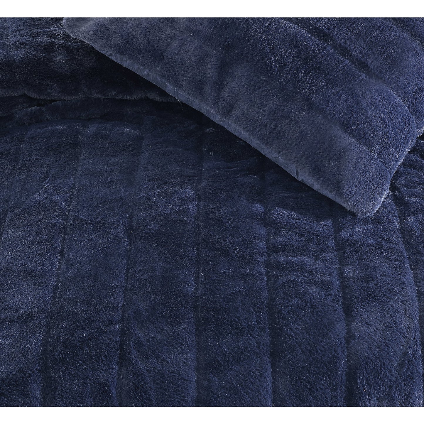 KARL LAGERFELD PARIS Channel Bunny Faux Fur Throw