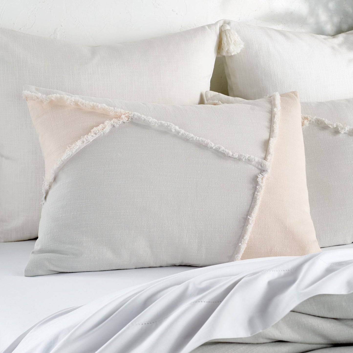 Peri Home Colorblock Fringe Comforter Set