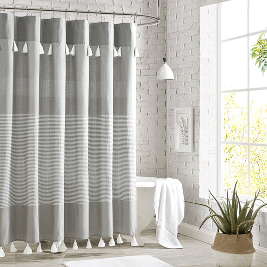 Peri Home Panama Stripe Duschvorhang
