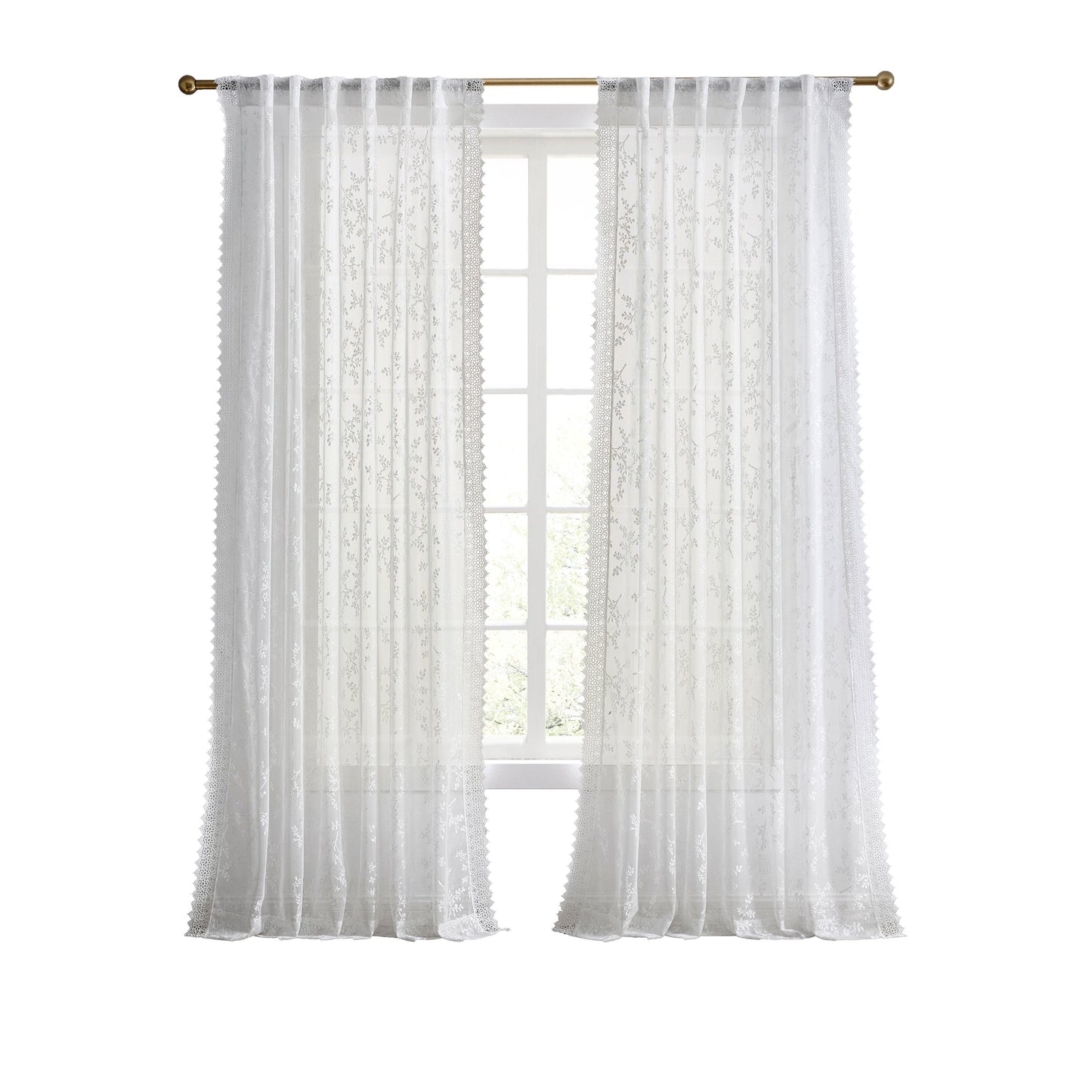 Ted Baker Chantilly Lace Curtain Panel Set