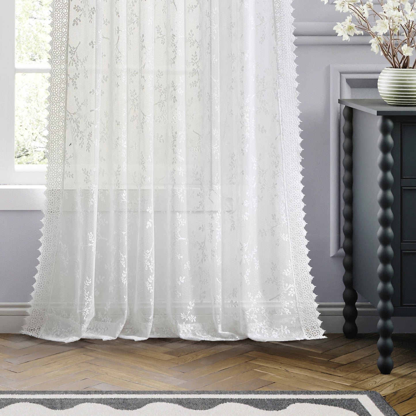 Ted Baker Chantilly Lace Curtain Panel Set