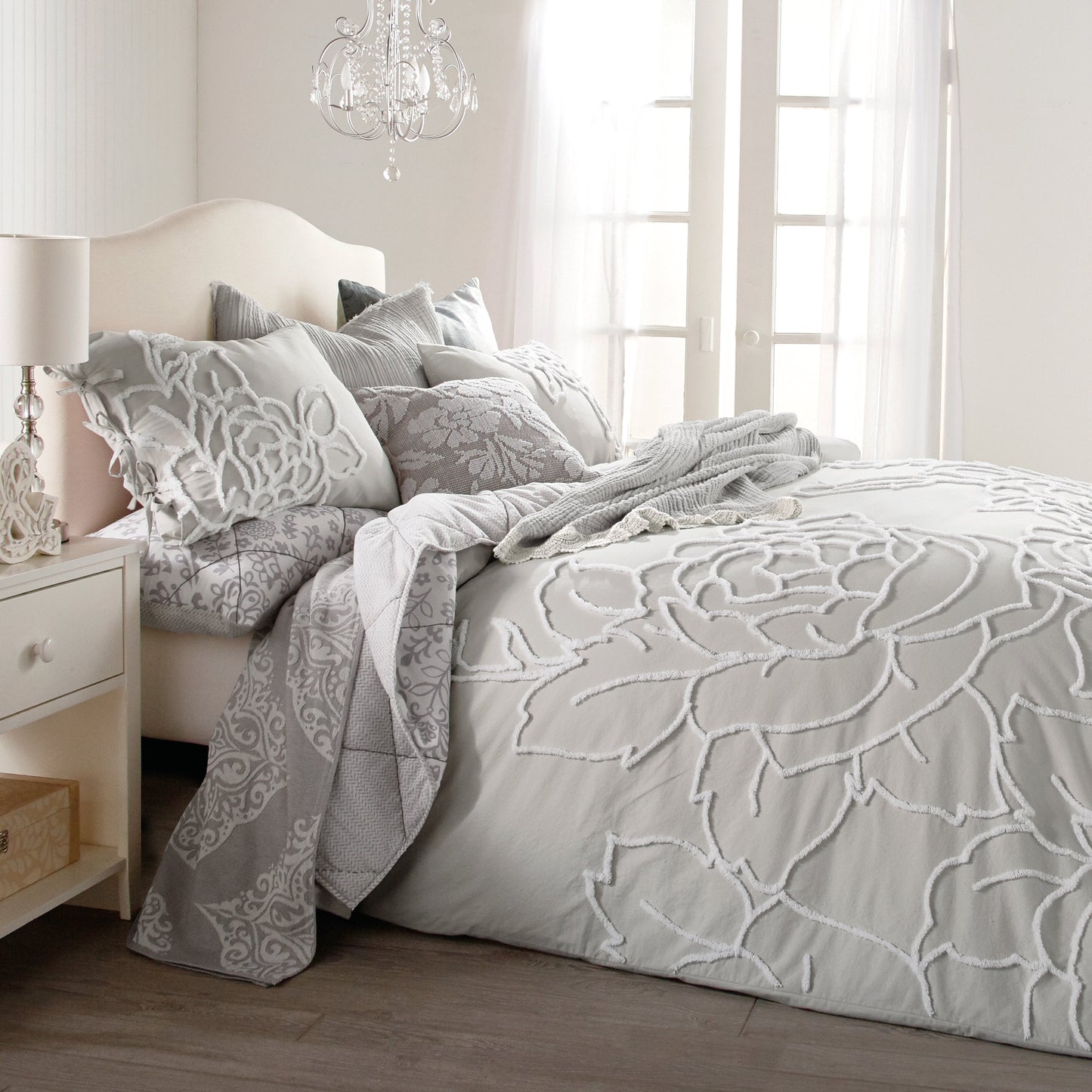Peri Home Chenille Rose Duvet Set