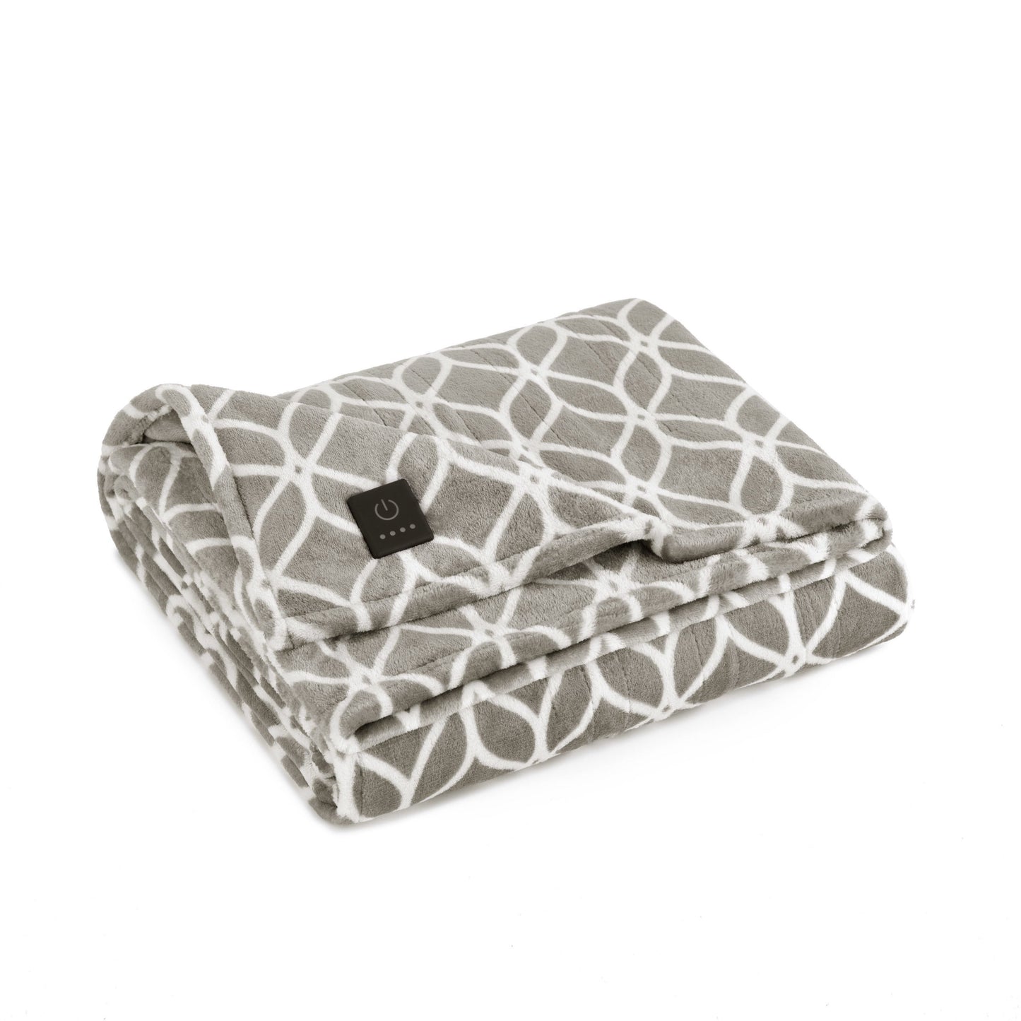 Brookstone Gedruckter Cozy Heated Plüschwurf