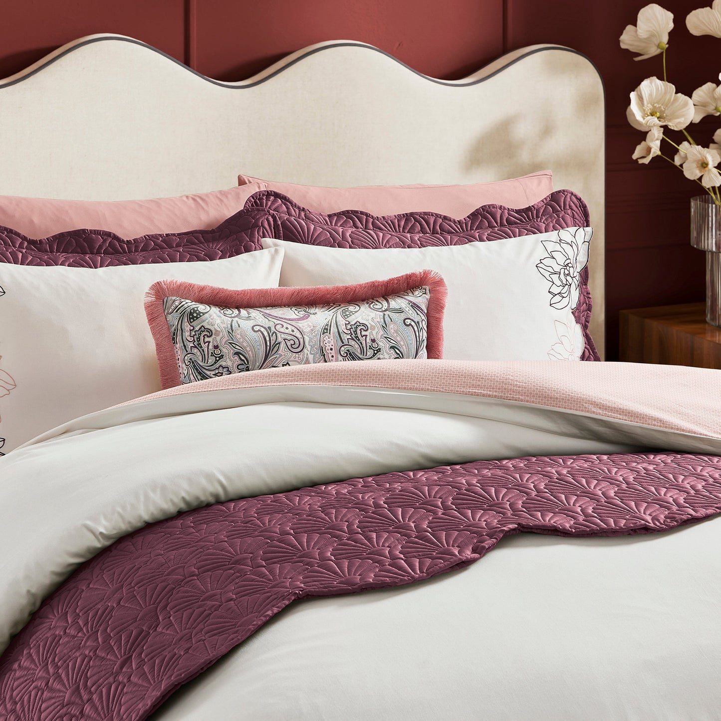 Ted Baker Paisley Fringe Dekoratives Kissen