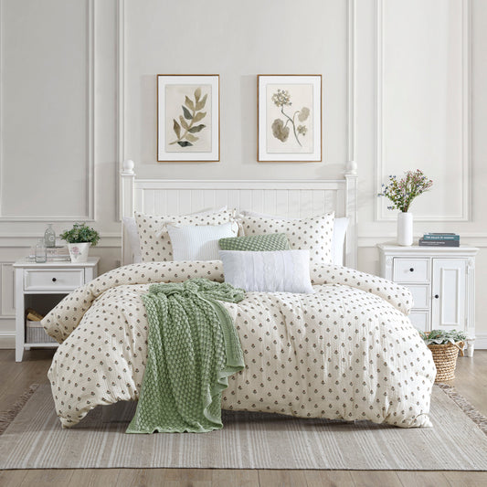 Peri Home Block Druck Gauze Duvet Set
