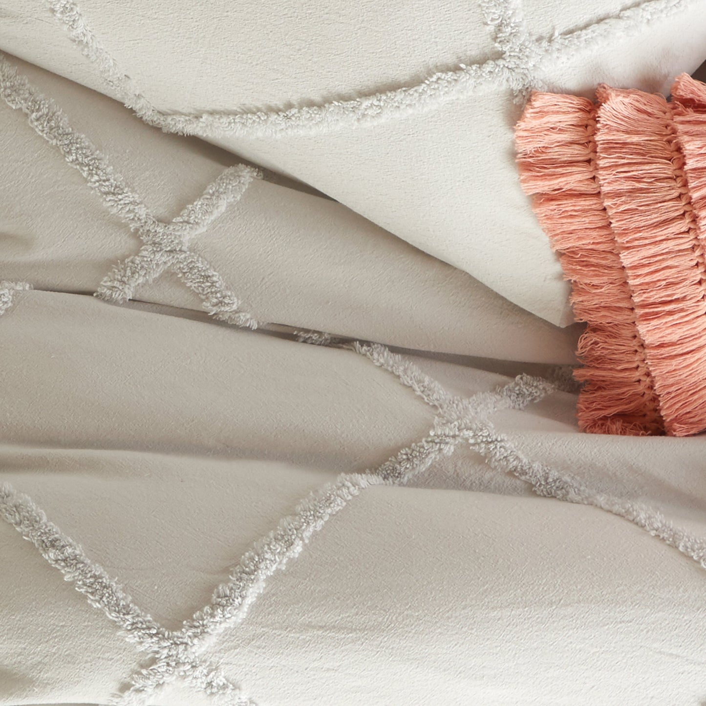 Peri Home Chenille Lattice Duvet Bettwäsche Sammlung