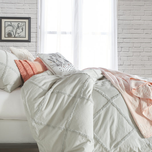 Peri Home Chenille Lattice Comforter Bettwäsche Sammlung