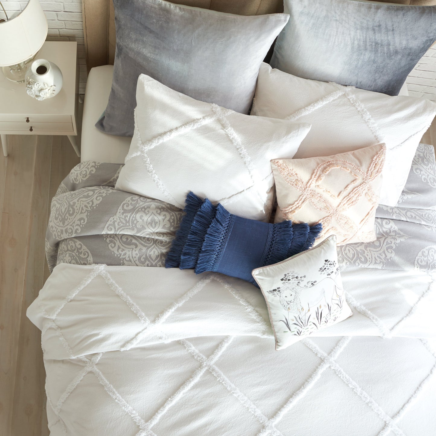 Peri Home Chenille Lattice Duvet Bettwäsche Sammlung