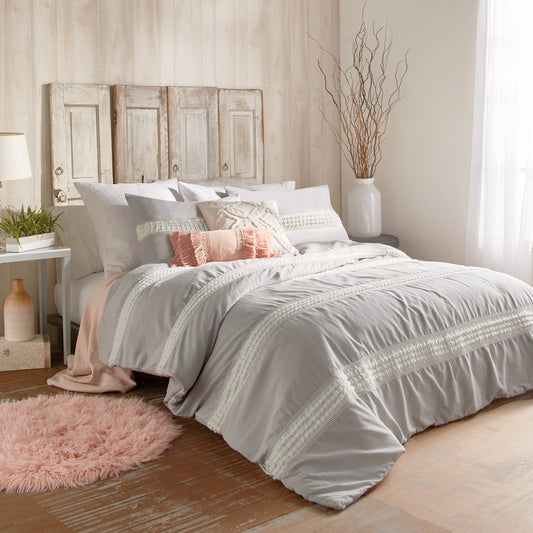 Peri Home Tufted Dot Stripe Comforter Bettwäsche Sammlung