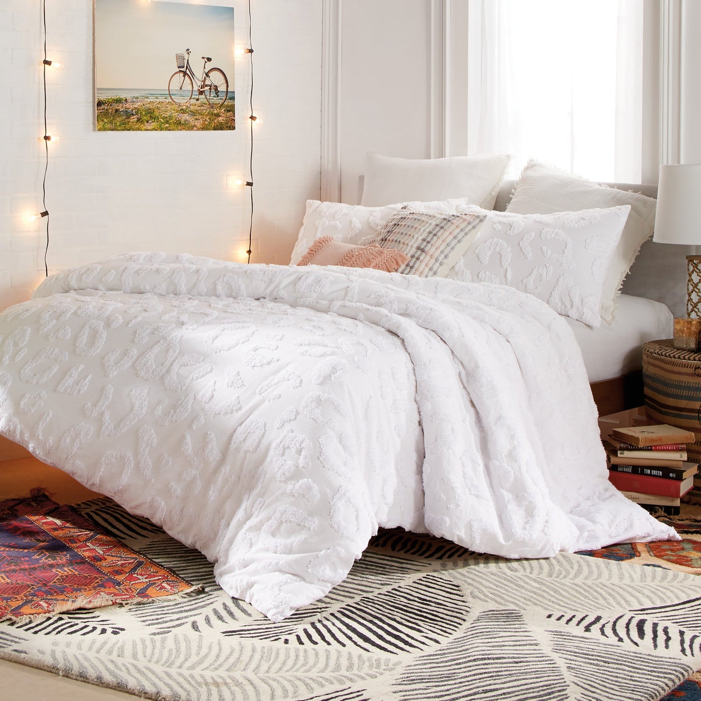 Peri Home Chenille Leopard Duvet Set