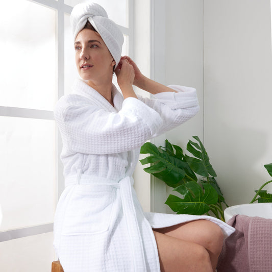 Uchino Waffle Twist Robe
