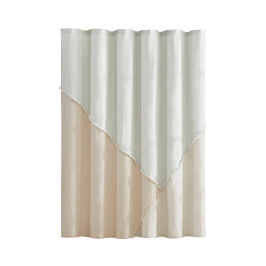 Peri Home Colorblock Fringe Dusche Vorhang