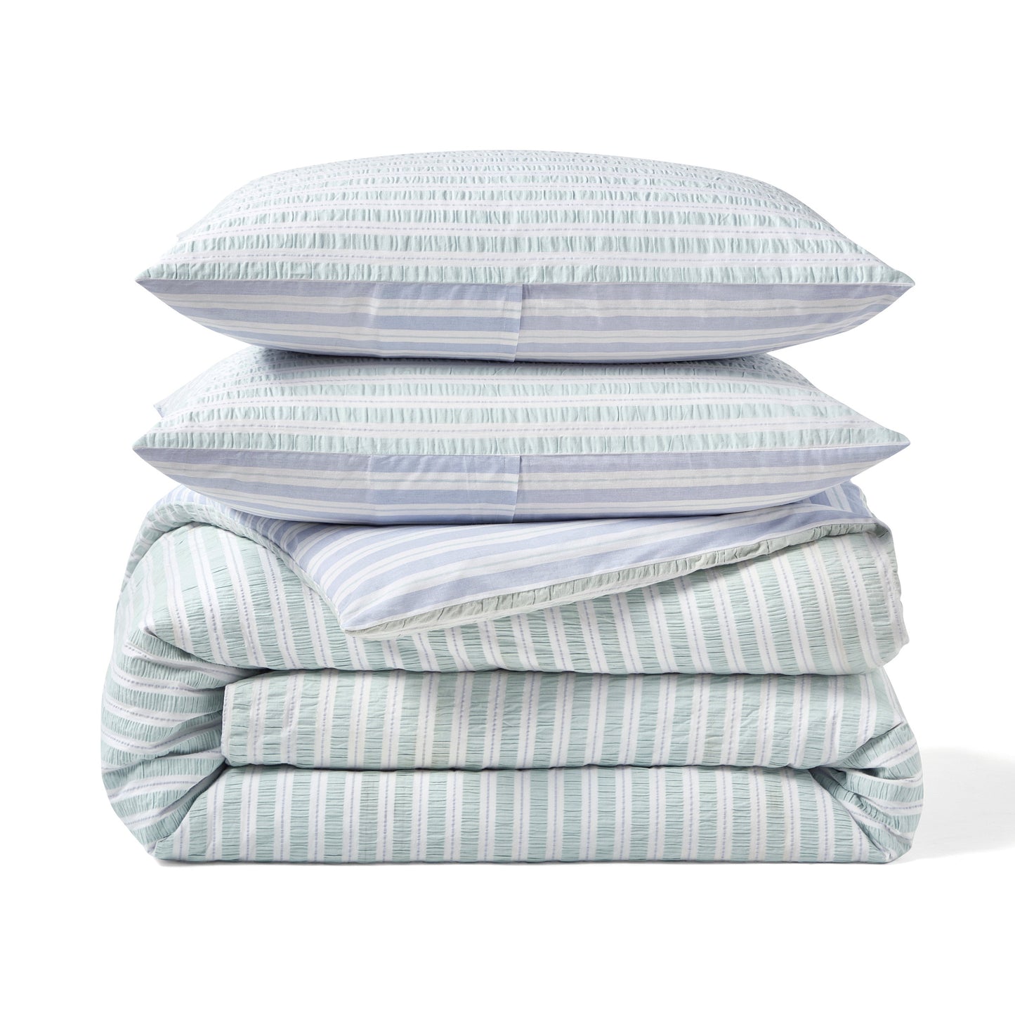 Peri Home Seersucker Stripe Comforter Set