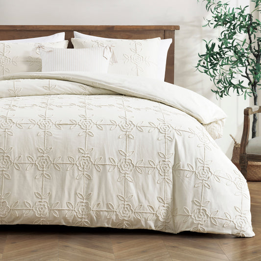 Peri Home Trellis Rose Duvet Set