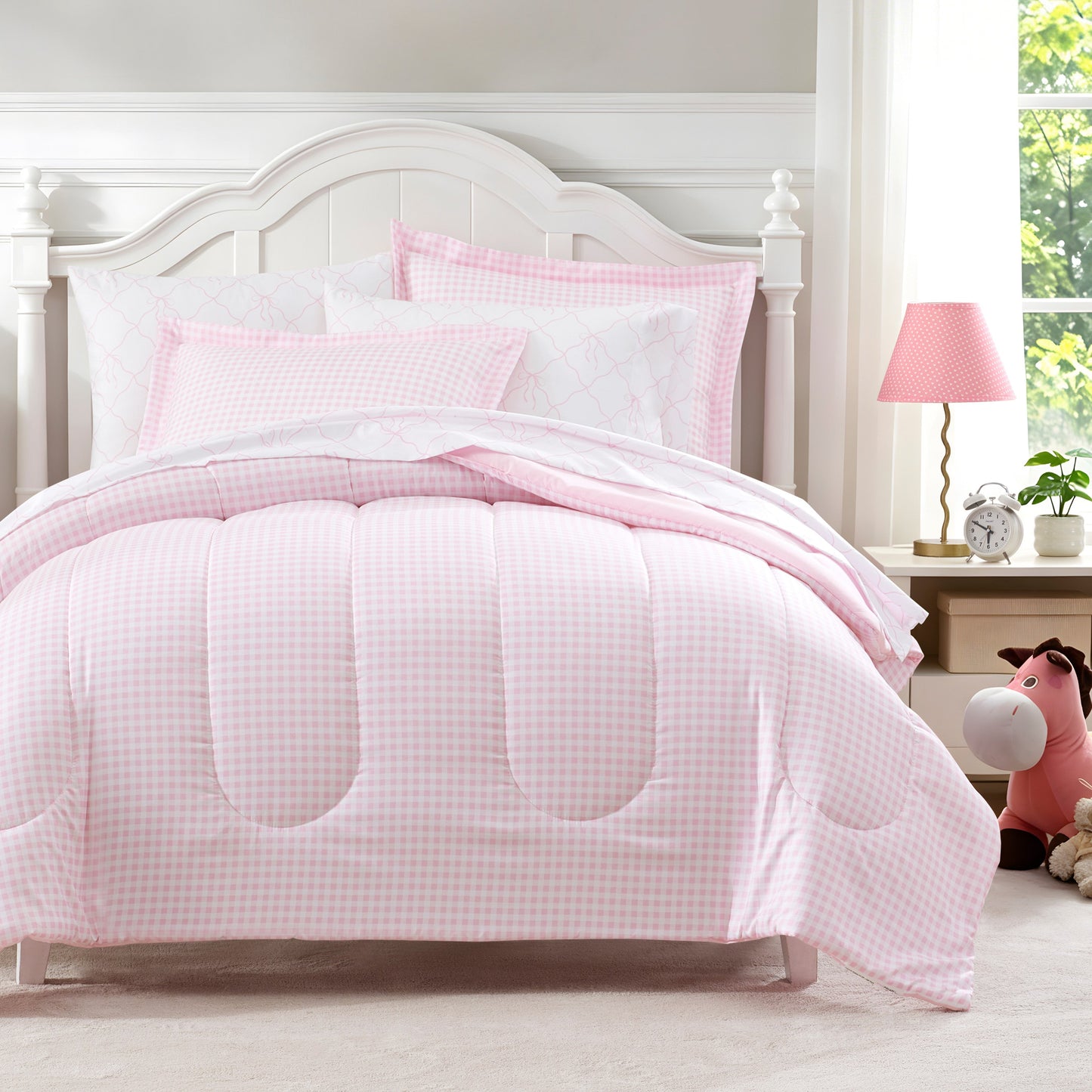 Dream Factory karierte Bögen Bett in einem Taschenset