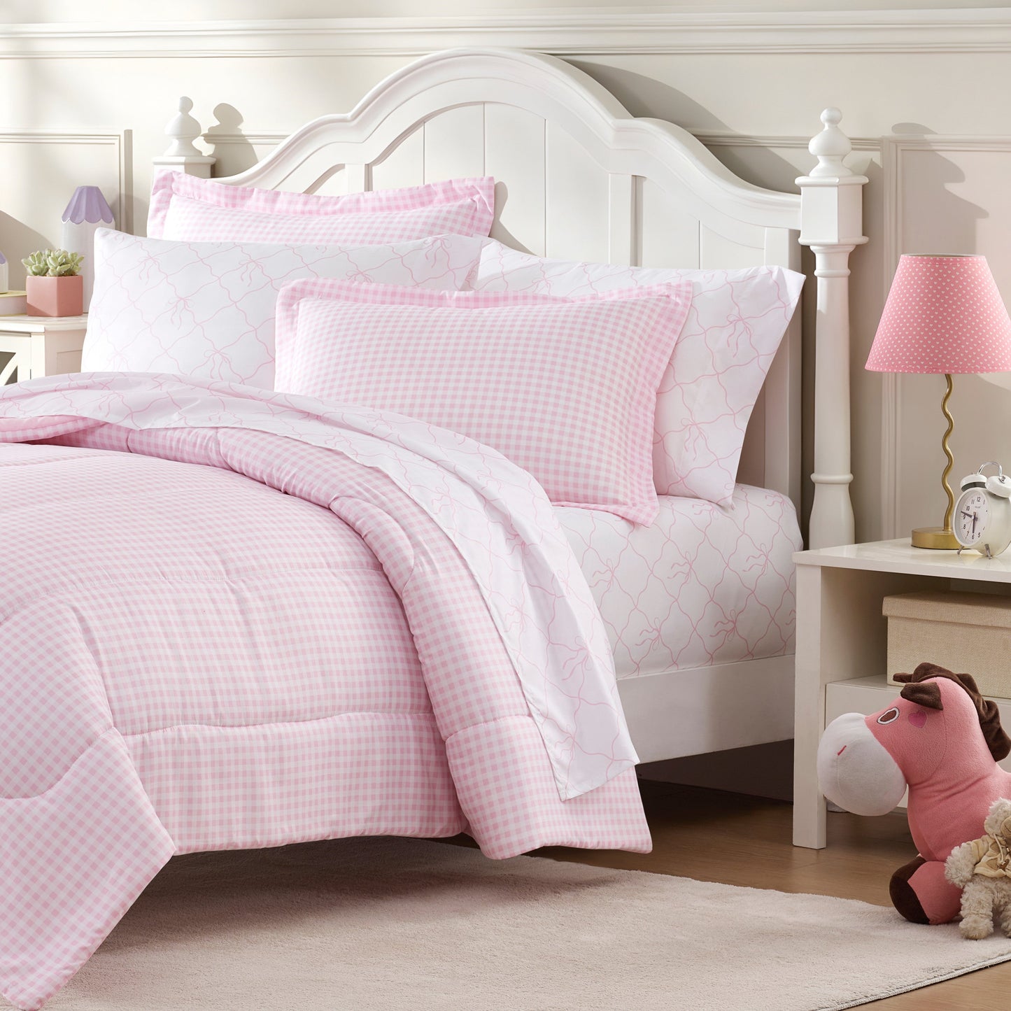 Dream Factory karierte Bögen Bett in einem Taschenset