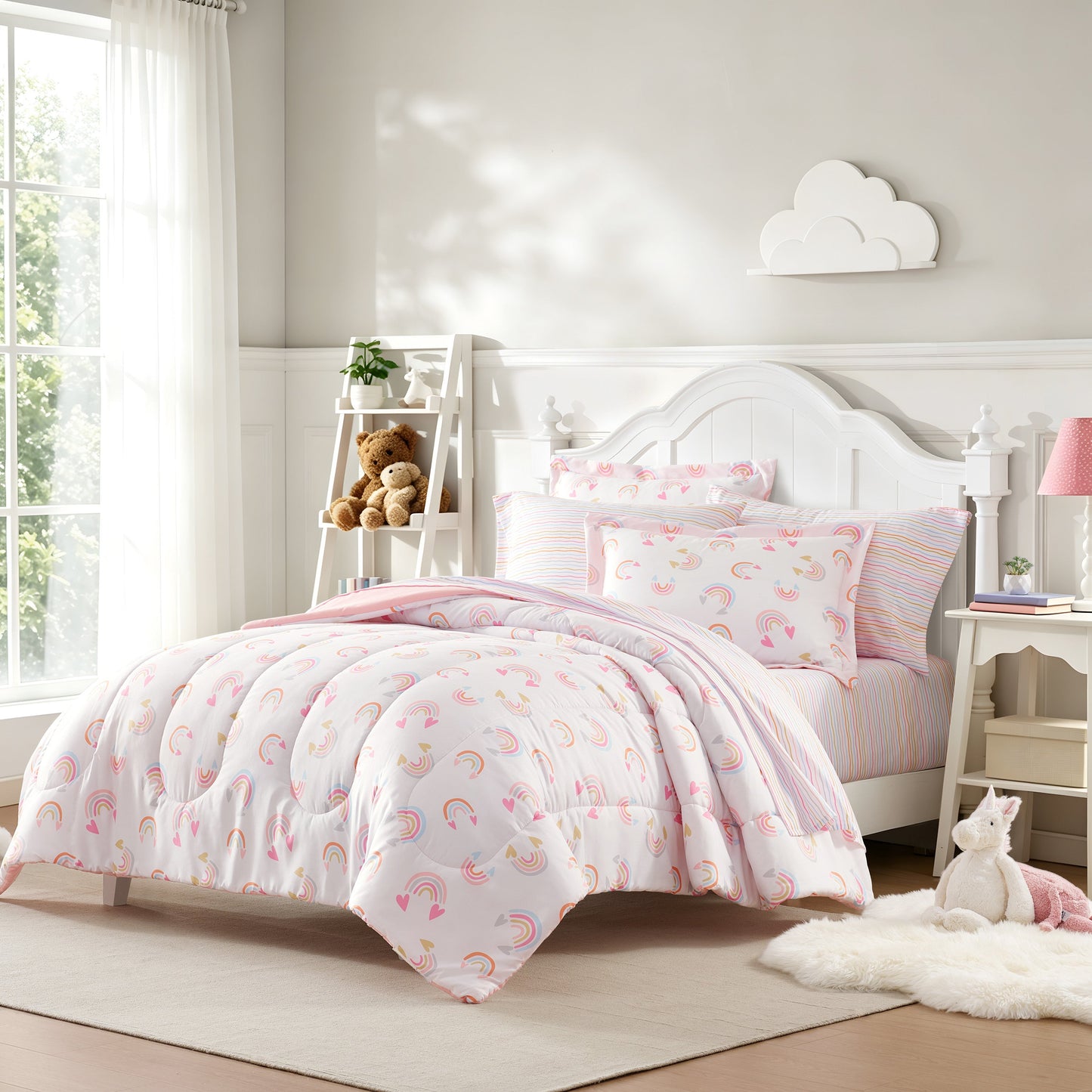 Dream Factory Lucky Hearts Bett in einer Tasche Set