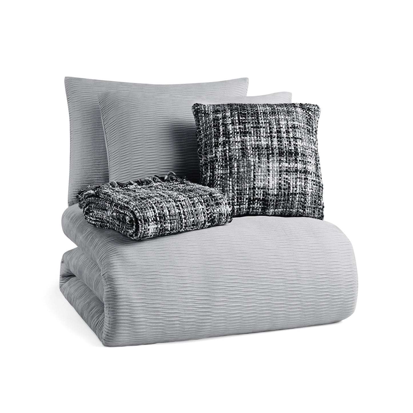 Karl Lagerfeld Paris Karl Pleated 5-Piece Comforter Set