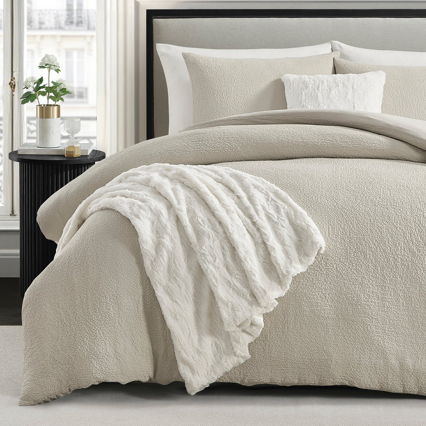 Karl Lagerfeld Paris Karl Crinkle 5-Piece Comforter Set