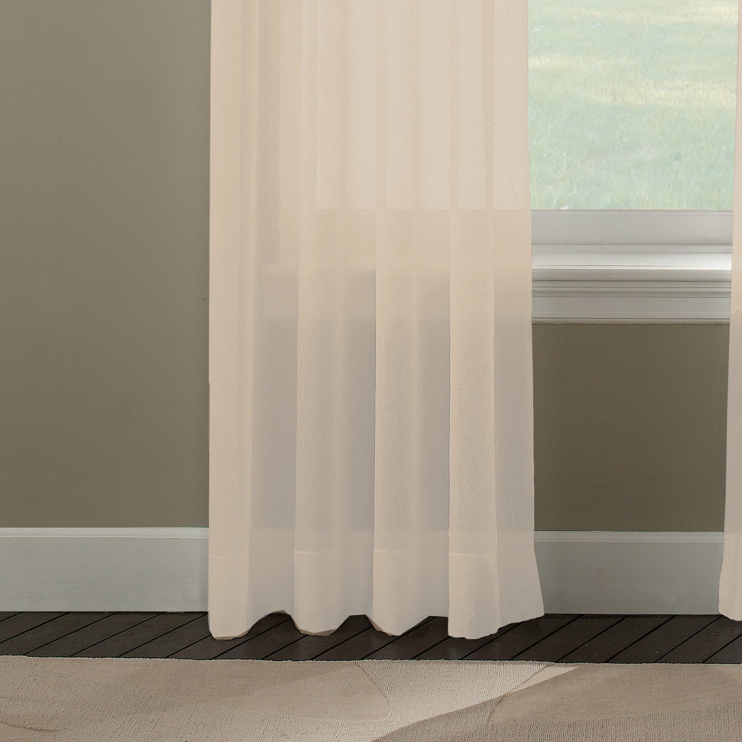 Vorhangwerke Trinity Crinkle Voile Fenstervorhang