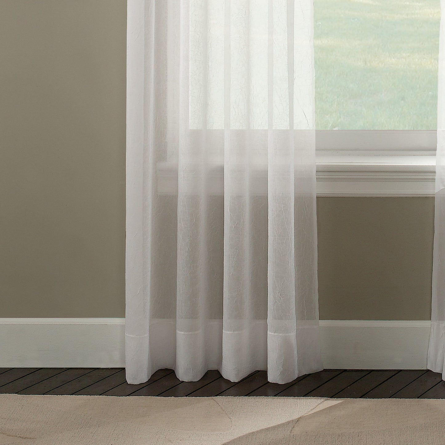 Vorhangwerke Trinity Crinkle Voile Fenstervorhang