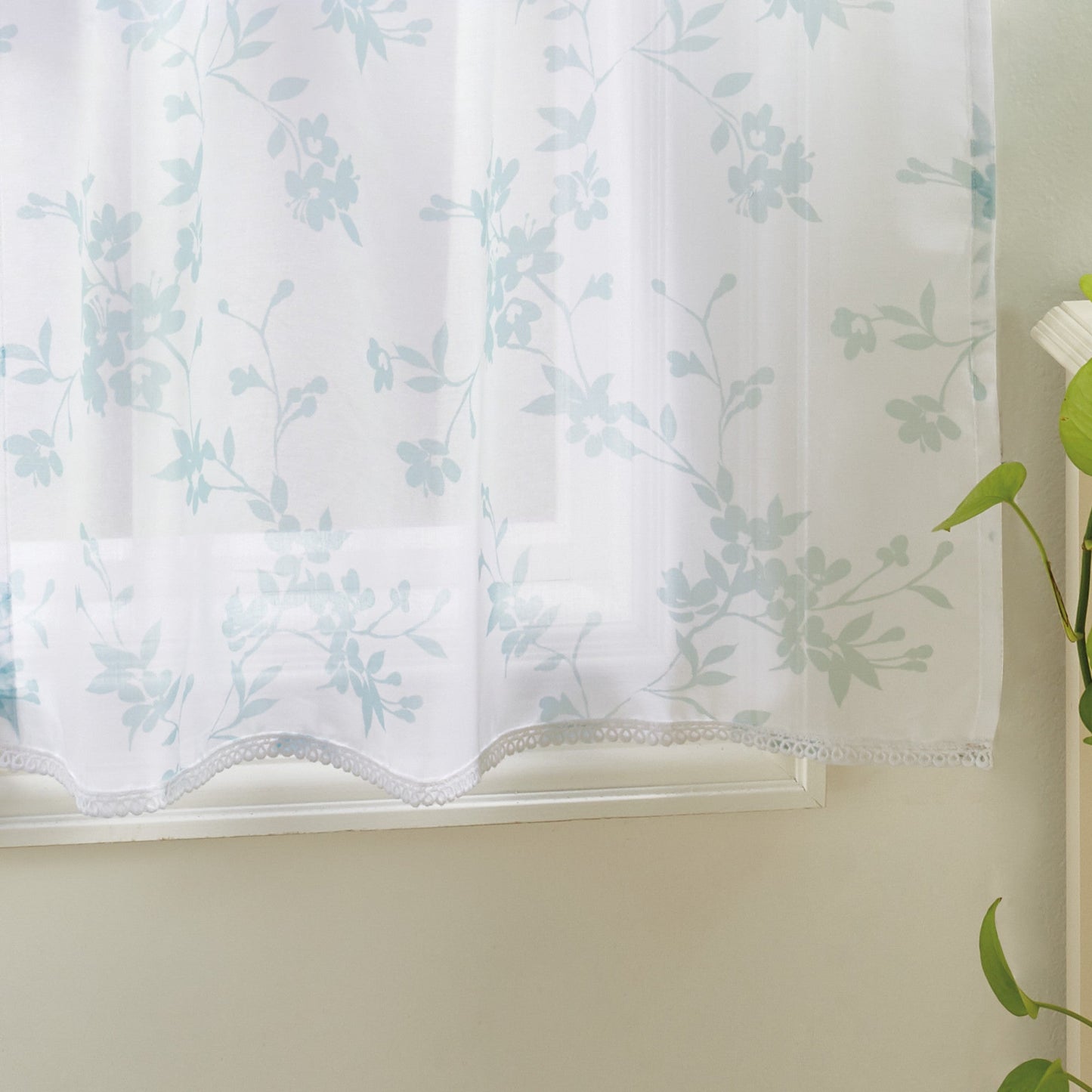 Martha Stewart Bellefield Floral Valance und Tier 3pc Set