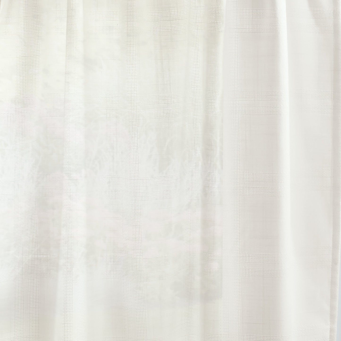 Martha Stewart Bedford Woven Plaid Valance & Tier 3pc Set
