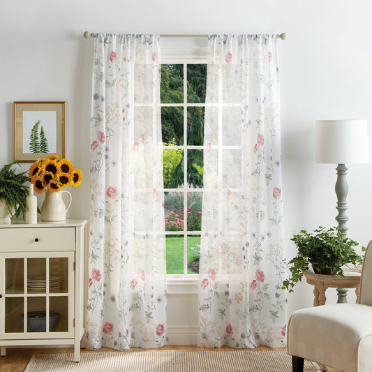 Martha Stewart Martha's Garden Print Vorhang-Panel