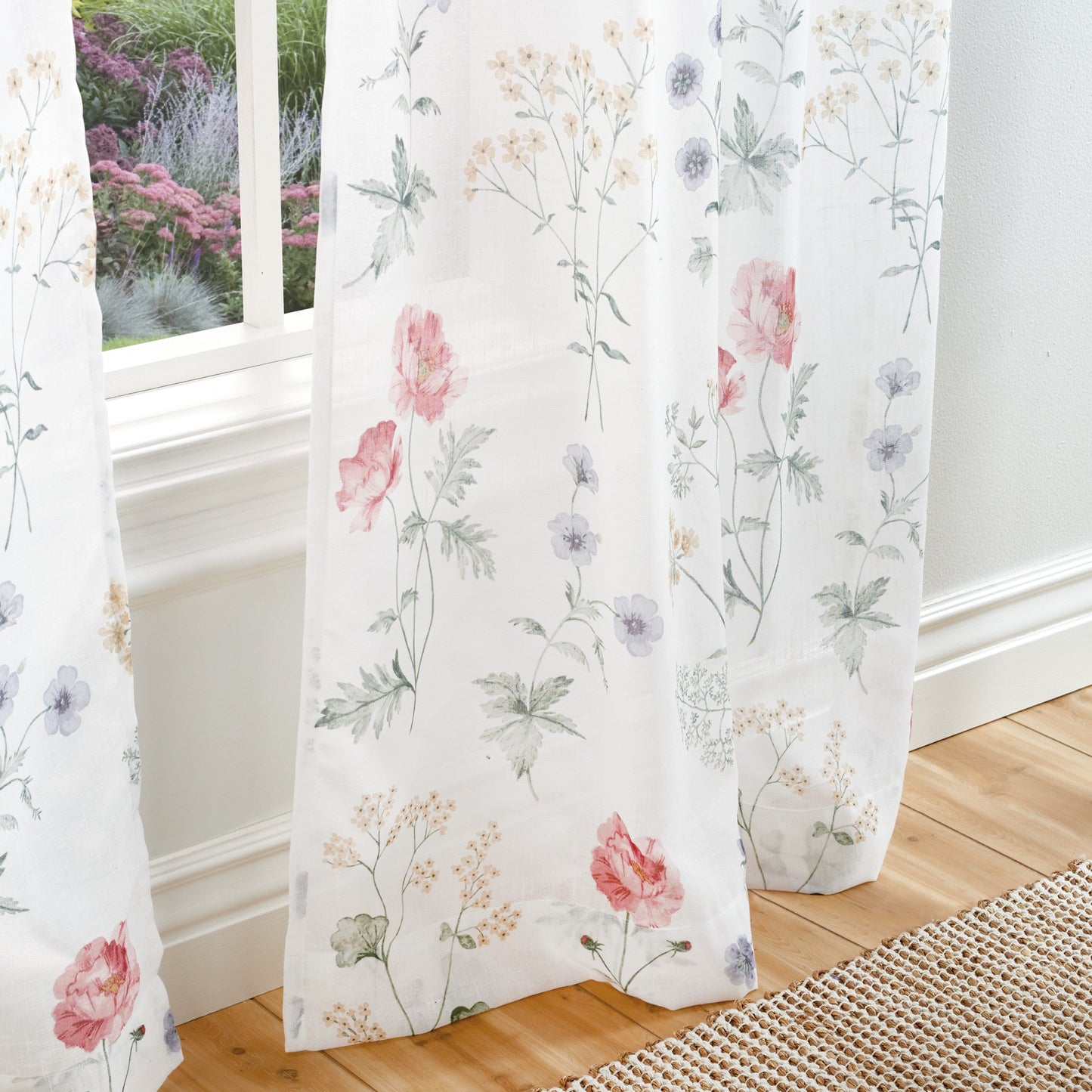 Martha Stewart Martha's Garden Print Vorhang-Panel