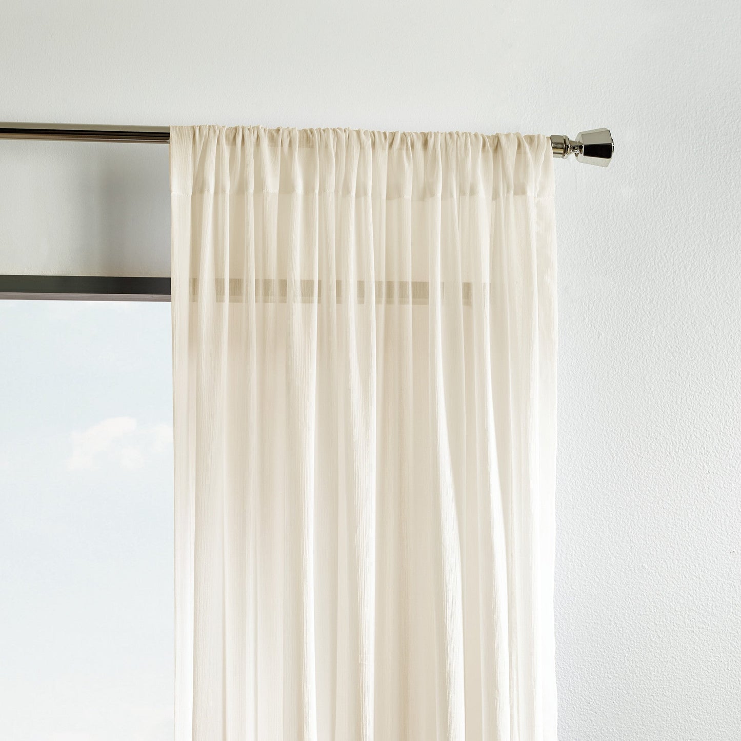 Martha Stewart Glacier Sheer, Set von 2 Panels