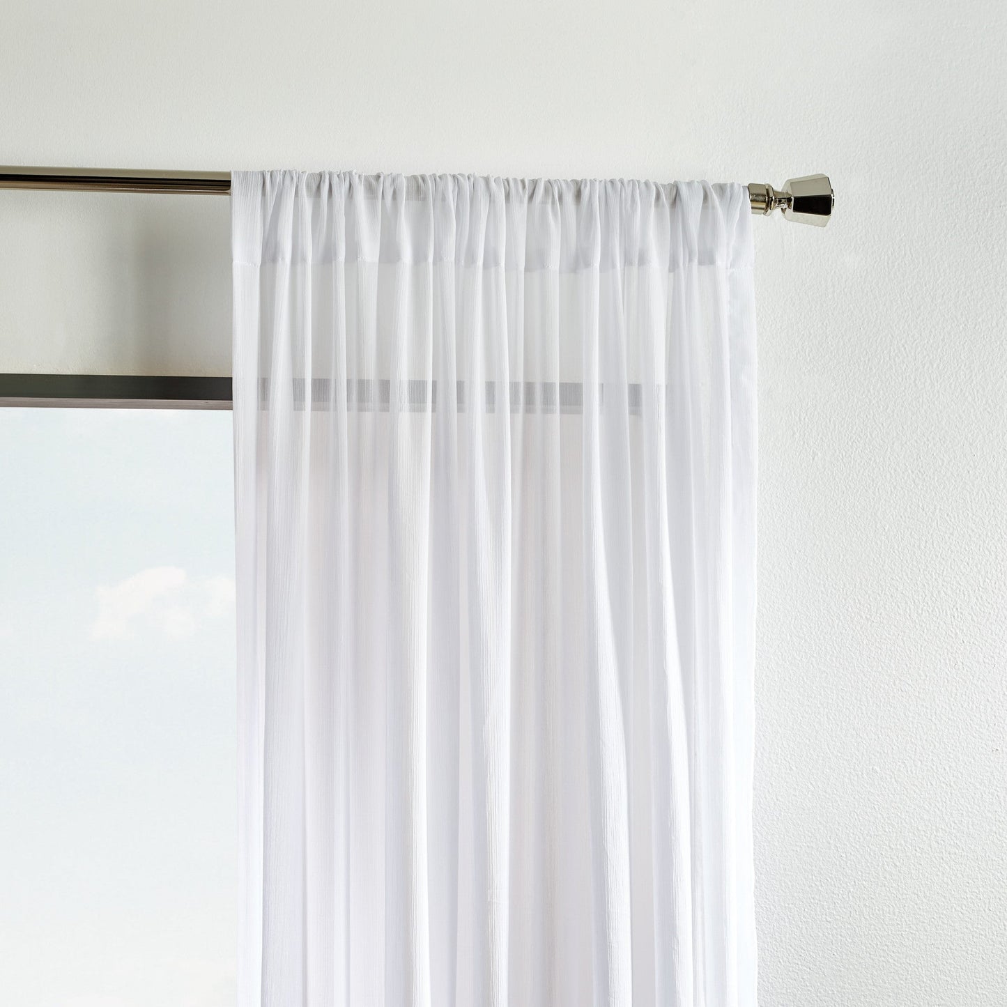 Martha Stewart Glacier Sheer, Set von 2 Panels