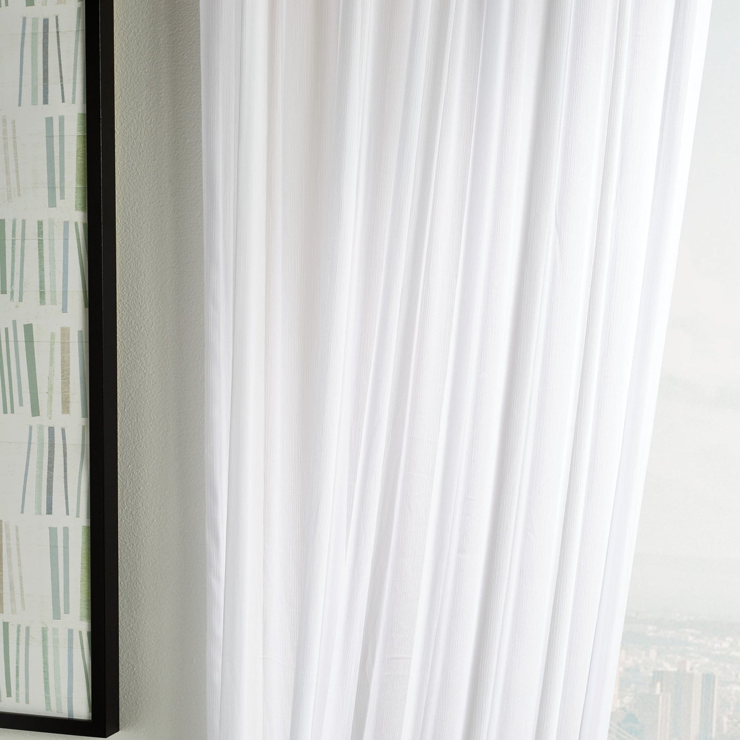 Martha Stewart Glacier Sheer, Set von 2 Panels