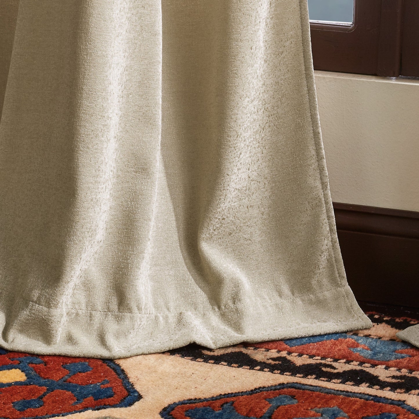 Martha Stewart Naples Chenille Curtain Panel Paar