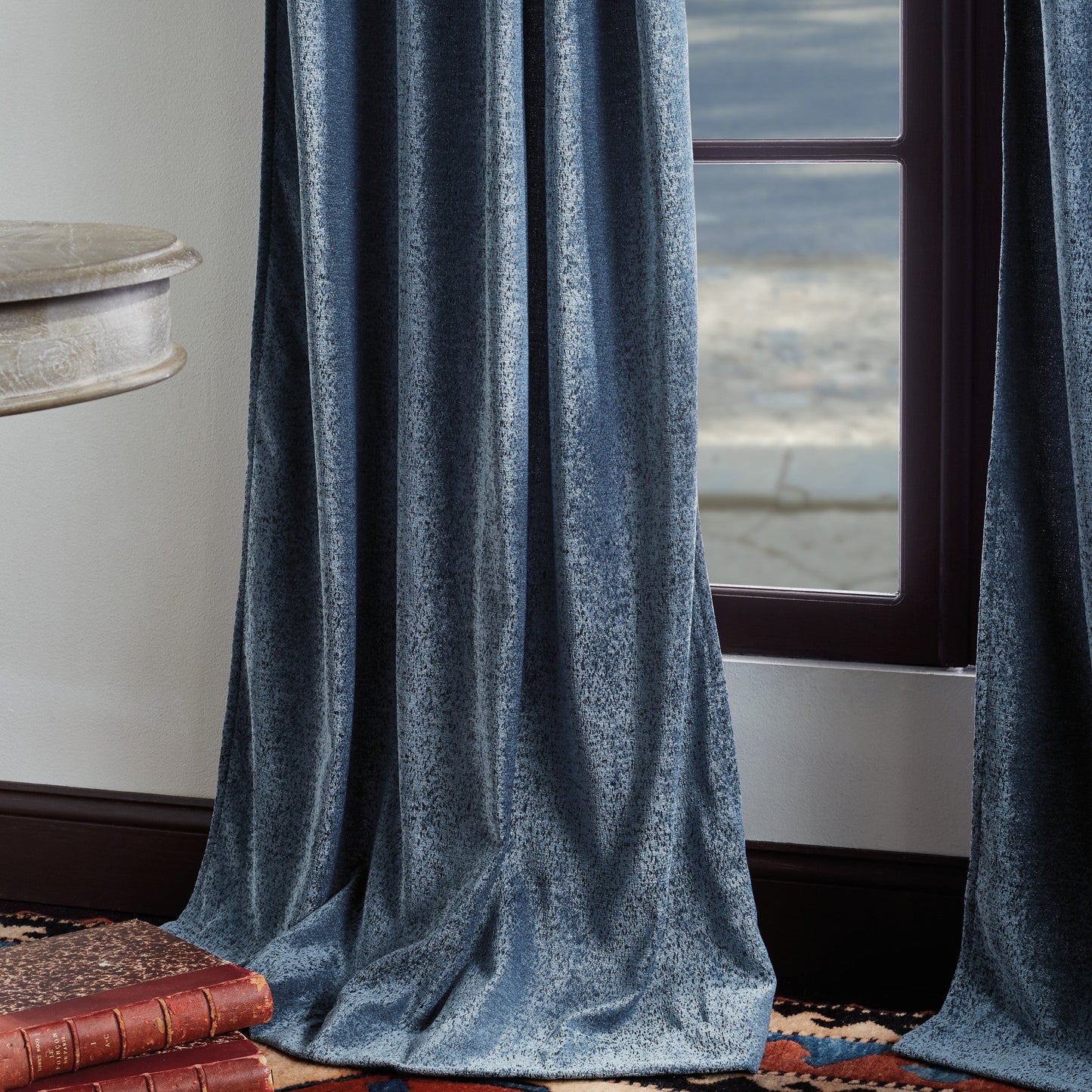 Martha Stewart Naples Chenille Curtain Panel Paar