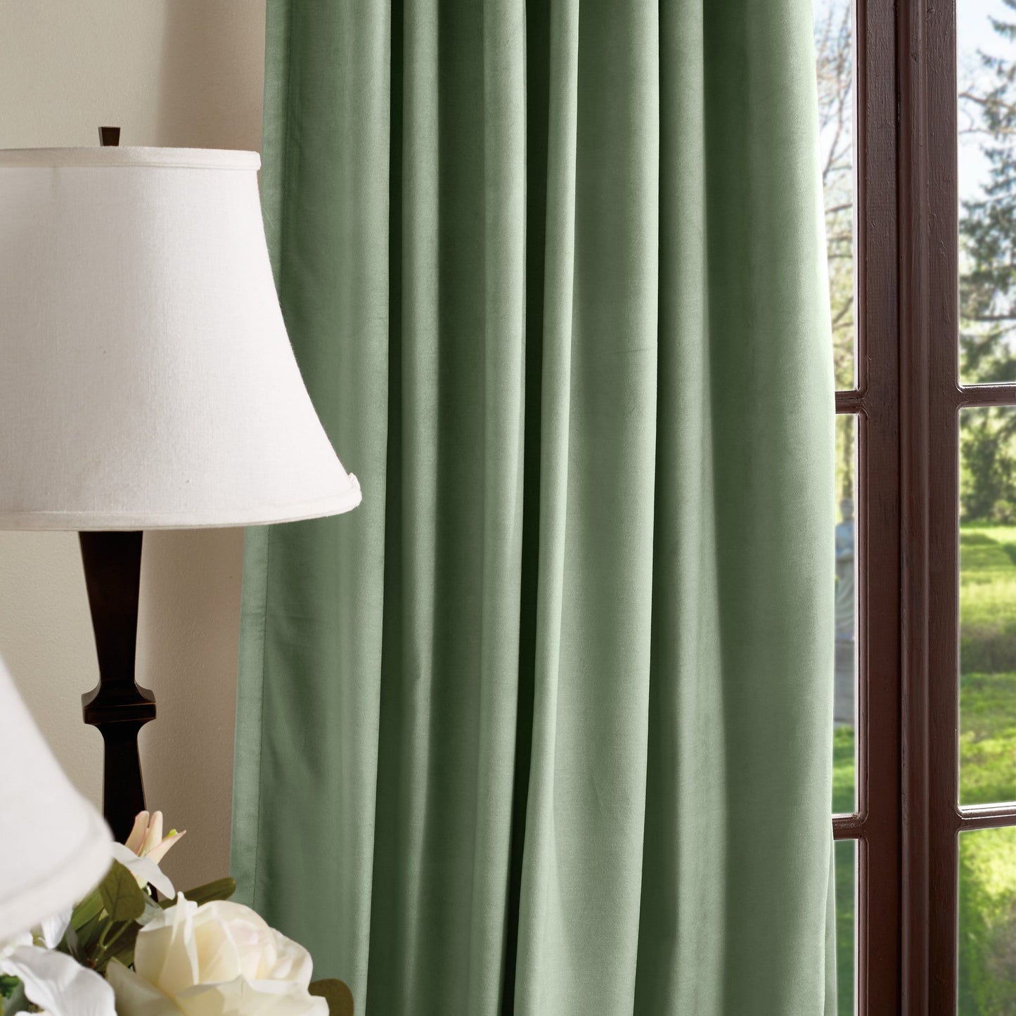 Martha Stewart Lucca Velvet Blackout Curtain Panel