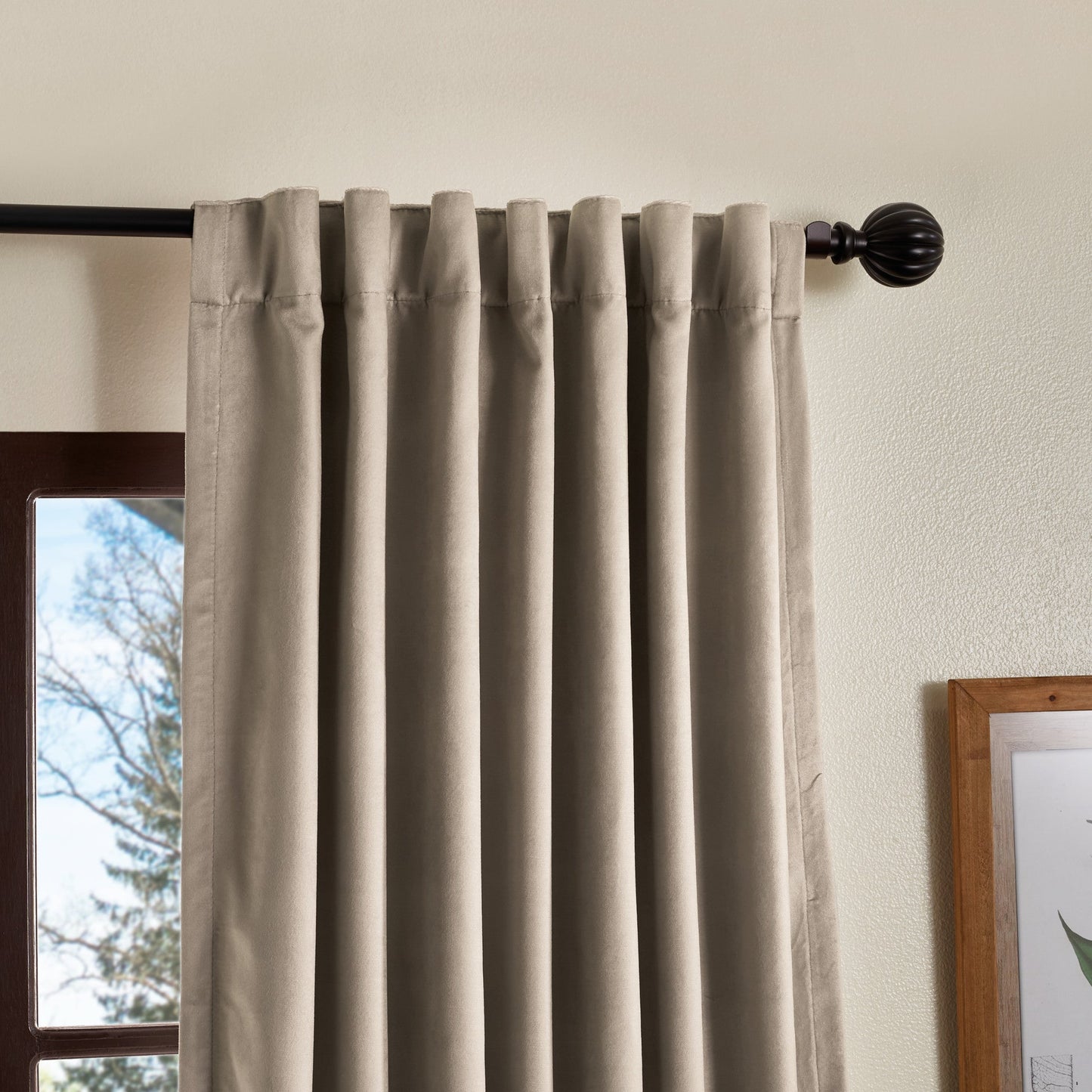 Martha Stewart Lucca Velvet Blackout Curtain Panel