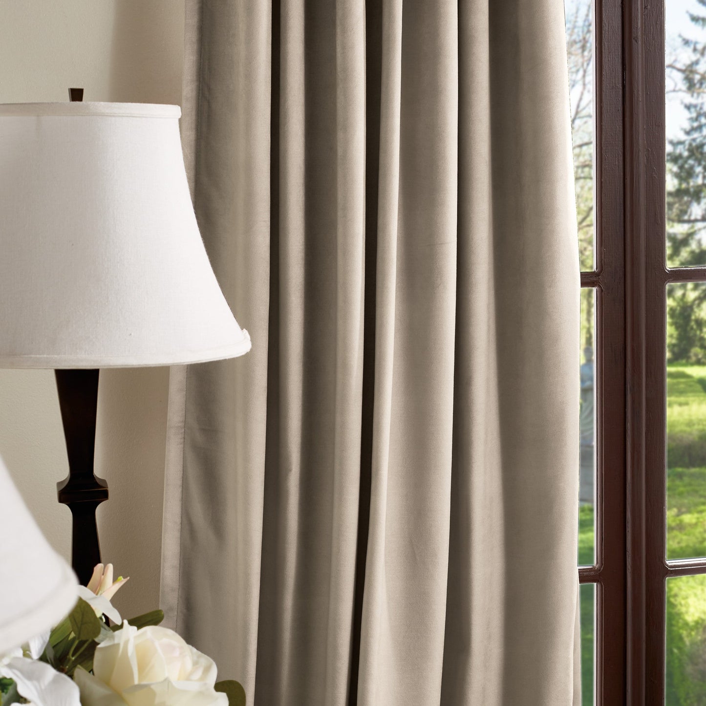 Martha Stewart Lucca Velvet Blackout Curtain Panel