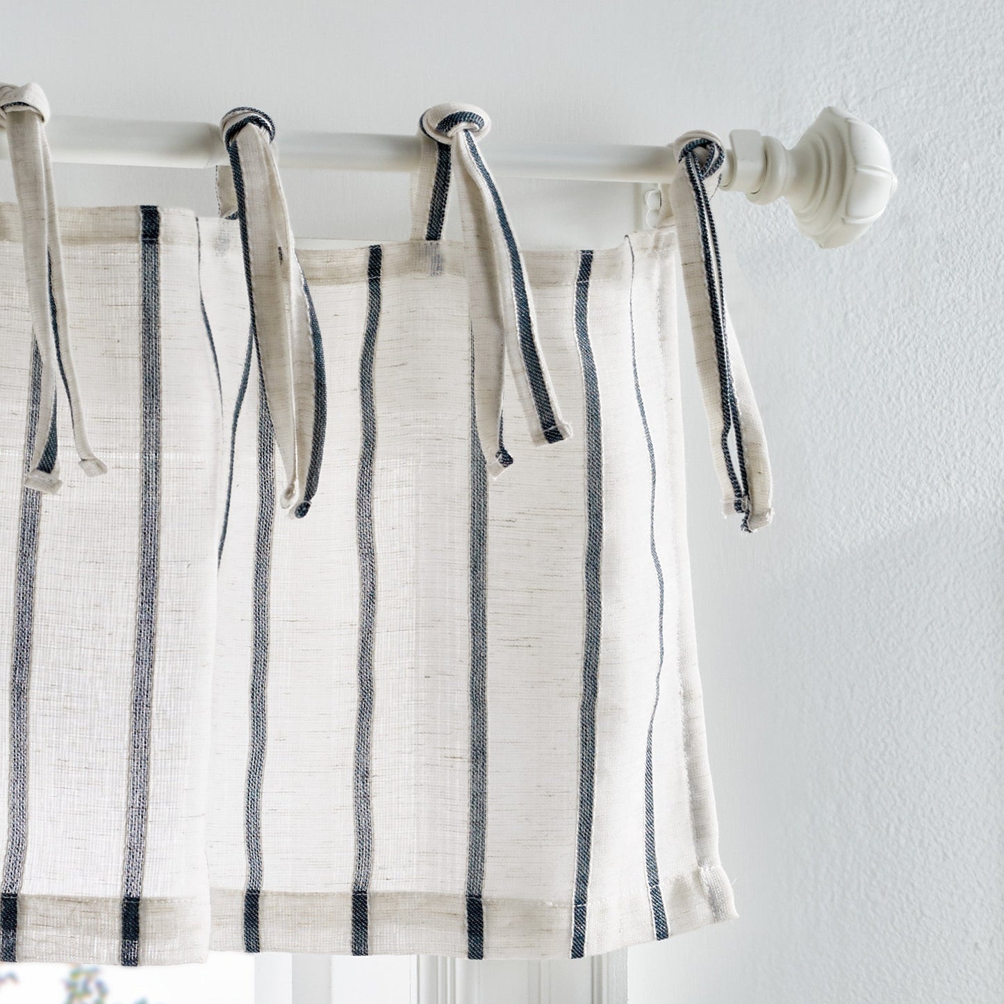 Martha Stewart Laguna Stripe Valance und Tier 3pc Set